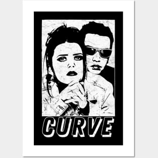 Curve • • • • 1990s Retro Aesthetic Design Posters and Art